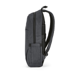 Backpack with front compartment, 300D RPET, 15.6”, 18 L dark grey colour fourth view