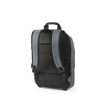 Backpack with front compartment, 300D RPET, 15.6”, 18 L light grey colour second view