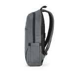 Backpack with front compartment, 300D RPET, 15.6”, 18 L light grey colour fourth view