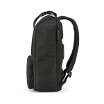Recycled backpack with laptop compartment, 18 L black colour fourth view