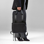 Recycled backpack with laptop compartment, 18 L black colour ambient view