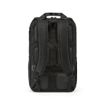 Recycled backpack with laptop compartment, 18 L black colour rear view