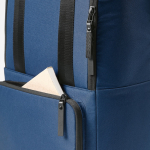 Recycled backpack with laptop compartment, 18 L blue colour third detail view