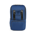 Recycled backpack with laptop compartment, 18 L blue colour second front view