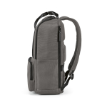 Recycled backpack with laptop compartment, 18 L grey colour fourth view
