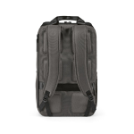 Recycled backpack with laptop compartment, 18 L grey colour rear view