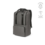 Recycled backpack with laptop compartment, 18 L grey colour