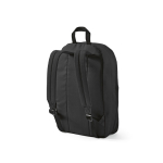 Branded laptop backpack from RPET with ripstop coating, 15.6” black colour second view