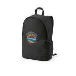 Laptop backpack from RPET with ripstop coating, 15.6” black colour