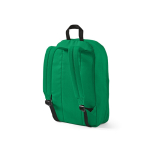 Branded laptop backpack from RPET with ripstop coating, 15.6” green colour second view