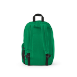 Branded laptop backpack from RPET with ripstop coating, 15.6” green colour rear view