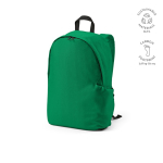 Branded laptop backpack from RPET with ripstop coating, 15.6” green colour