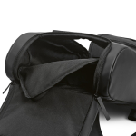 Faux leather backpack with laptop compartment, 20 L black colour seventh view