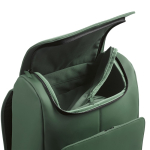 Faux leather backpack with laptop compartment, 20 L green colour fourth detail view