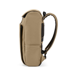 Faux leather backpack with laptop compartment, 20 L camel colour fourth view