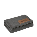 Wool and recycled plastic blanket with personalised patch 270 g/m2 main view