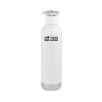 Double-wall recycled steel bottle with wheel lid 750 ml main view