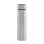 Leakproof recycled steel bottle with industrial style 1L silver colour third view
