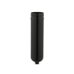 Recycled plastic bottle with exclusive twist closure 500 ml black colour fourth view
