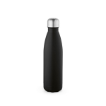 Bottle with anti-drip cap in many colours, 500 ml black colour rear view
