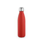 Bottle with anti-drip cap in many colours, 500 ml red colour front view