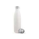 Bottle with anti-drip cap in many colours, 500 ml white colour second view