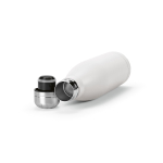 Bottle with anti-drip cap in many colours, 500 ml white colour third view