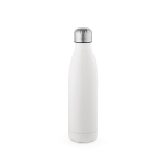 Bottle with anti-drip cap in many colours, 500 ml white colour rear view