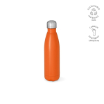 Bottle with anti-drip cap in many colours, 500 ml orange colour