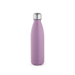 Bottle with anti-drip cap in many colours, 500 ml violet colour front view