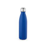Bottle with anti-drip cap in many colours, 500 ml royal blue colour rear view