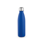 Bottle with anti-drip cap in many colours, 500 ml royal blue colour front view