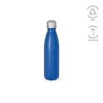 Bottle with anti-drip cap in many colours, 500 ml royal blue colour