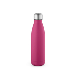 Bottle with anti-drip cap in many colours, 500 ml fuchsia colour rear view
