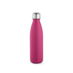 Bottle with anti-drip cap in many colours, 500 ml fuchsia colour front view