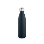 Bottle with anti-drip cap in many colours, 500 ml navy-blue colour front view
