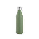 Bottle with anti-drip cap in many colours, 500 ml pastel green colour front view
