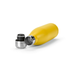 Bottle with anti-drip cap in many colours, 500 ml dark yellow colour third view