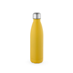 Bottle with anti-drip cap in many colours, 500 ml dark yellow colour rear view