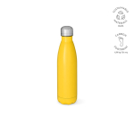 Bottle with anti-drip cap in many colours, 500 ml dark yellow colour