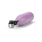 Engraved, recycled stainless steel leak-proof bottle 1L violet colour third view