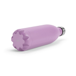 Engraved, recycled stainless steel leak-proof bottle 1L violet colour fourth view