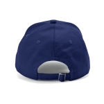 6-panel recycled cotton cap with metal buckle, 280 g/m2 navy-blue colour rear view
