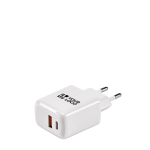 Recycled plastic wall charger with USB-A and USB-C ports 20W main view