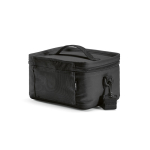 Recycled plastic cool bag with double carry handles 7.5L black colour second view