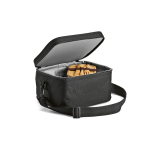 Recycled plastic cool bag with double carry handles 7.5L black colour second ambient view