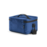 Recycled plastic cool bag with double carry handles 7.5L blue colour second view