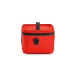 Recycled plastic cool bag with double carry handles 7.5L red colour third view