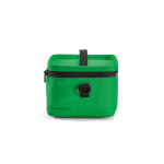 Recycled plastic cool bag with double carry handles 7.5L green colour fourth view