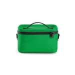 Recycled plastic cool bag with double carry handles 7.5L green colour front view